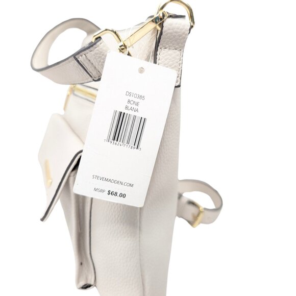 Steve Madden NWT 'Blana' Bone Off-White Crossbody Purse Faux Leather - Picture 10 of 10